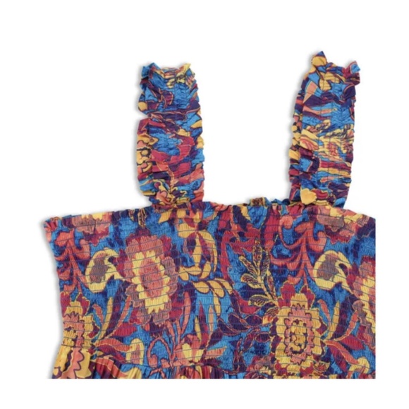 Terra and Sky Women’s Plus Size Blue Blitz Smocked Sun Dress NWT 2X - Picture 3 of 9